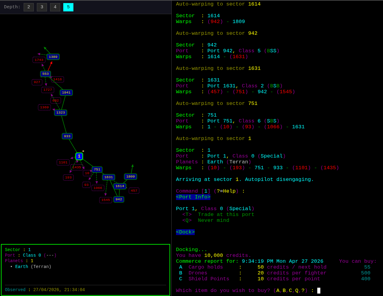 TWNR: A Space Trading Game